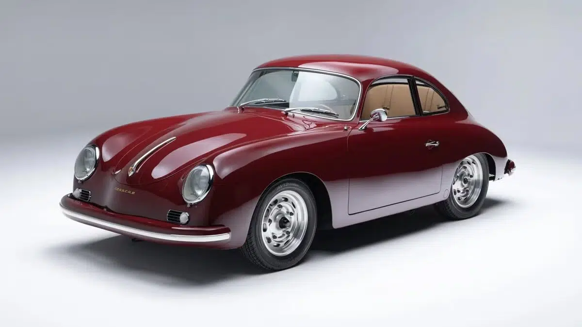 This Show's 1956 Porsche 356A In Ruby Red Is A Real Beauty