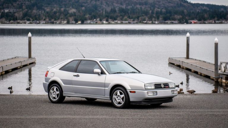 The car of the day at the Bring a Trailer Auction is a 1993 Volkswagen Corrado SLC