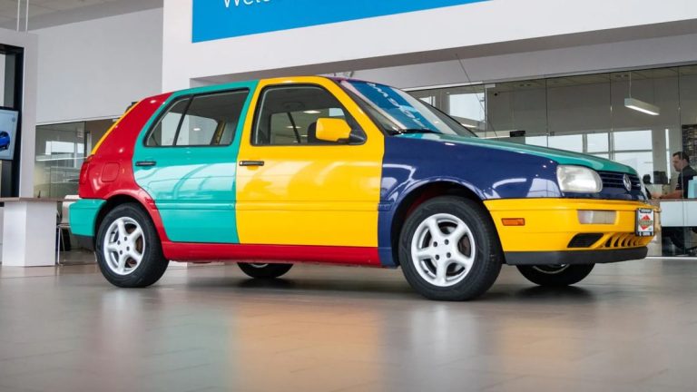 The Interesting BaT find today is this 1996 Volkswagen Golf Harlequin