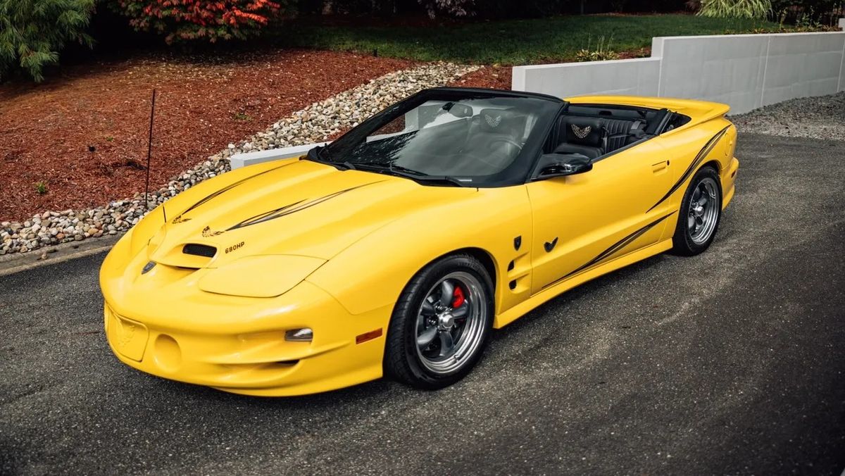The 2002 Pontiac Firebird Trans Am Convertible on Bring a Trailer is the best F-body from the last year
