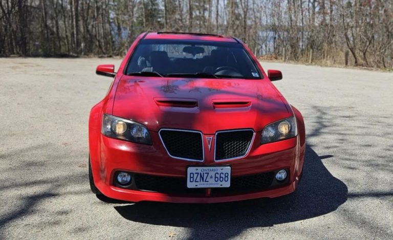 The Swan Song 2009 Pontiac G8 GT is up for sale today as a “bring a trailer”