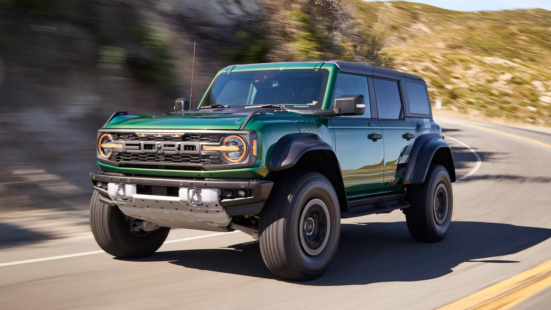 At the dealership, Ford lets you customize your Bronco Raptor with carbon fiber options 