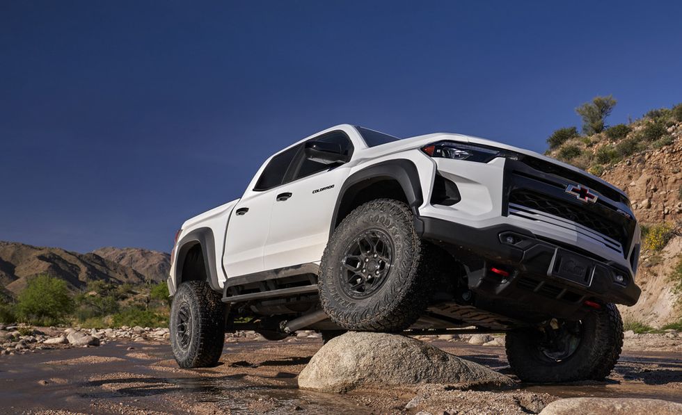 The 2024 Chevy Colorado ZR2 Bison is more prominent than other midsize