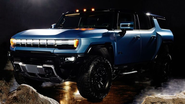 Matte paint and unique artwork make the GMC Hummer EV Omega Edition stand out