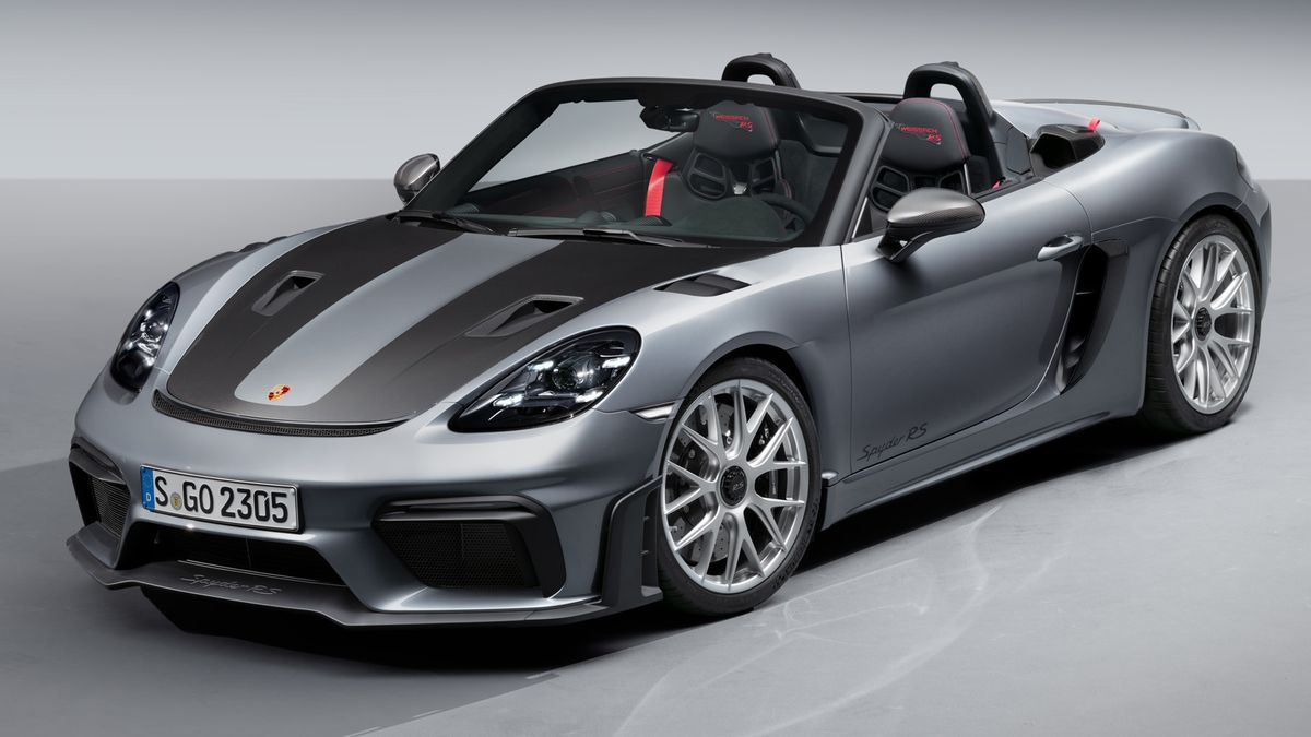 The Porsche 718 Spyder RS will have 493 beautiful openair horsepower