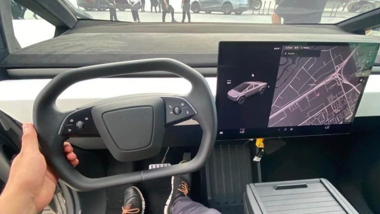 New Pictures Show What The Inside Of A Tesla Cybertruck Looks Like