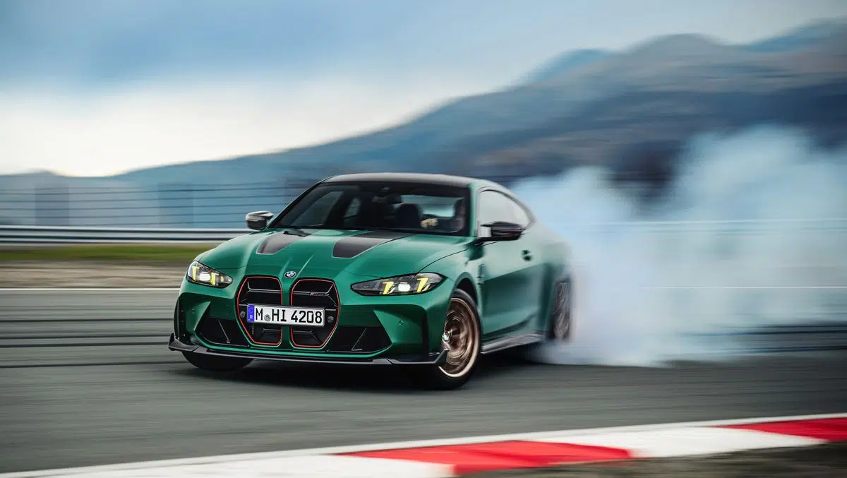 The twin-turbo inline-six engine in the 2025 BMW M4 CS makes 543 horsepower