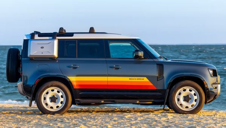 A ‘Baywatch’ fan’s dream, the 2025 Land Rover Defender Beach Break Edition