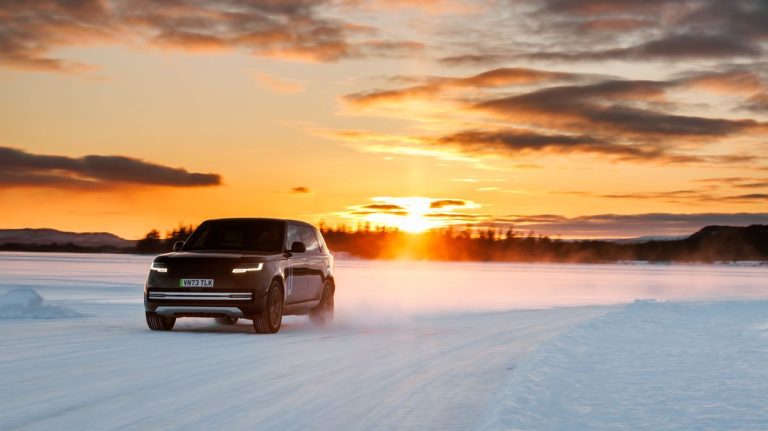 Range Rover EV tests for 2025 can be seen in the Arctic Circle