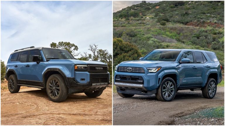 What the 2024 and 2025 Toyota Land Cruiser and 4Runner are like next to each other