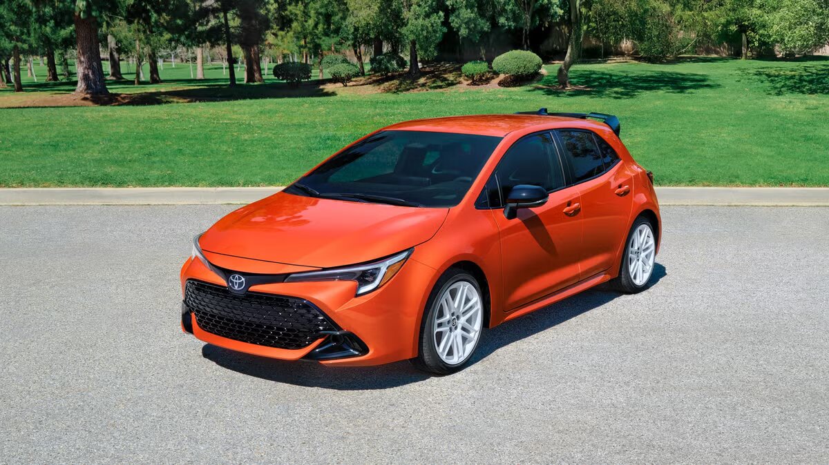 The 2026 Toyota Corolla FX Edition Hatchback Has Nice White Wheels