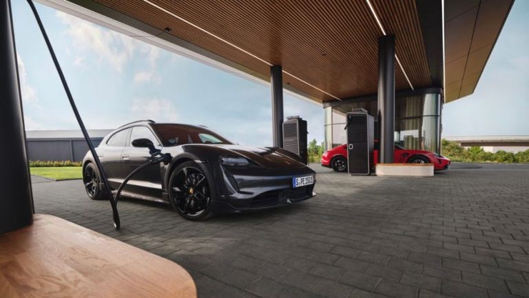 Porsche’s new European EV charging lounge is stunning