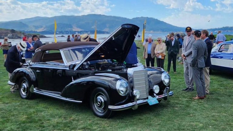 At Pebble Beach, an incredible Mercedes student fixed up is close to winning first place