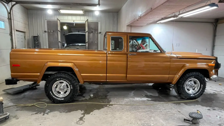 After escaping the crusher, the 1977 Jeep J10 “Unicorn” prototype was repaired