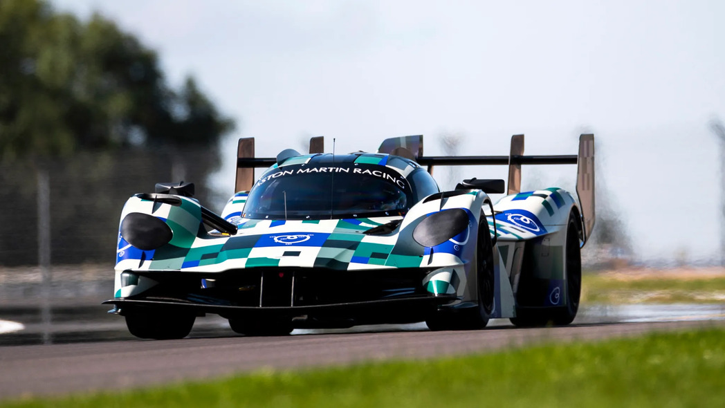 The Aston Martin Valkyrie Le Mans race car does very well in its first tests