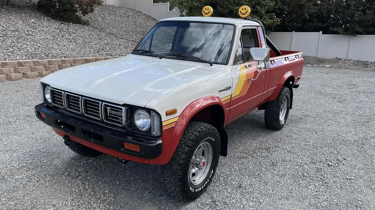 Bring A Trailer Sports Offers A 1981 Toyota 4x4 Pickup Featuring Amazing Graphics From The 1980s
