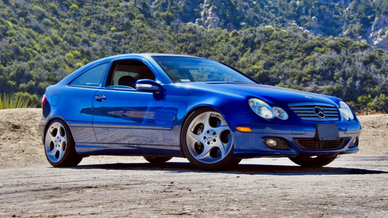 This Mercedes C320 Hatch with a V8 engine is a CLK 55 AMG