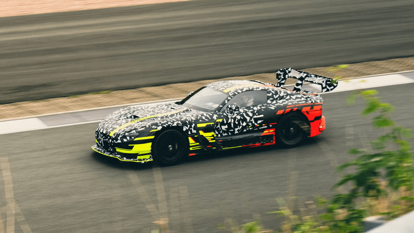 During Tests, The Mercedes-AMG GT Track Sport Shows Off Its Mean Design