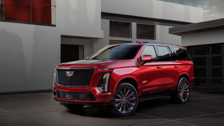 The 2025 Cadillac Escalade can be a mobile stage with 40 speakers and a 55-inch screen