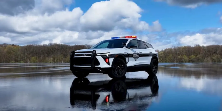 In a new film, a 2024 Chevy Blazer EV Police Pursuit works