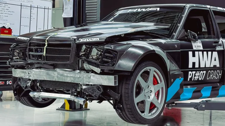 A Crashed $800,000 Mercedes 190E Is The Most Expensive Crash Test You’ll See Today