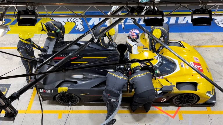 The real magic of endurance racing is shown in the pit stops at Le Mans