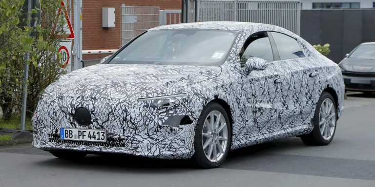 A Mercedes compact electric sedan has been seen, and it looks like a great new platform