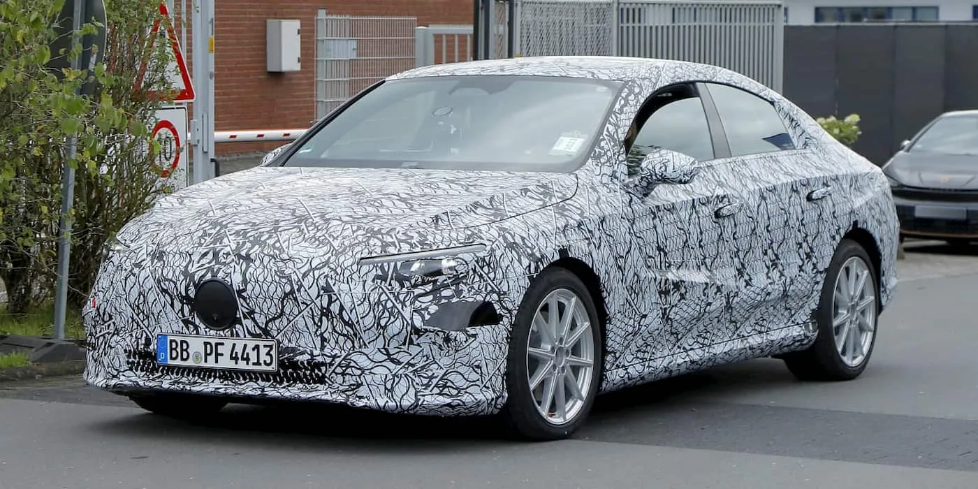 A Mercedes compact electric sedan has been seen, and it looks like a great new platform
