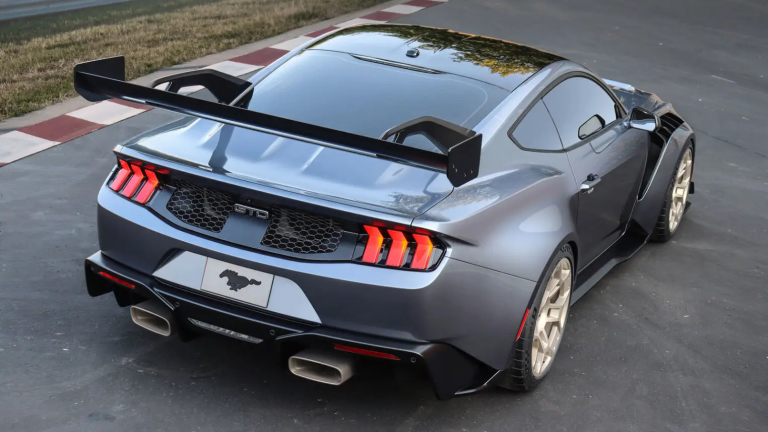 The $300,000 toy vehicle 2025 Ford Mustang GTD boasts 800 horsepower, F-22 Raptor parts, and adaptive aerodynamics