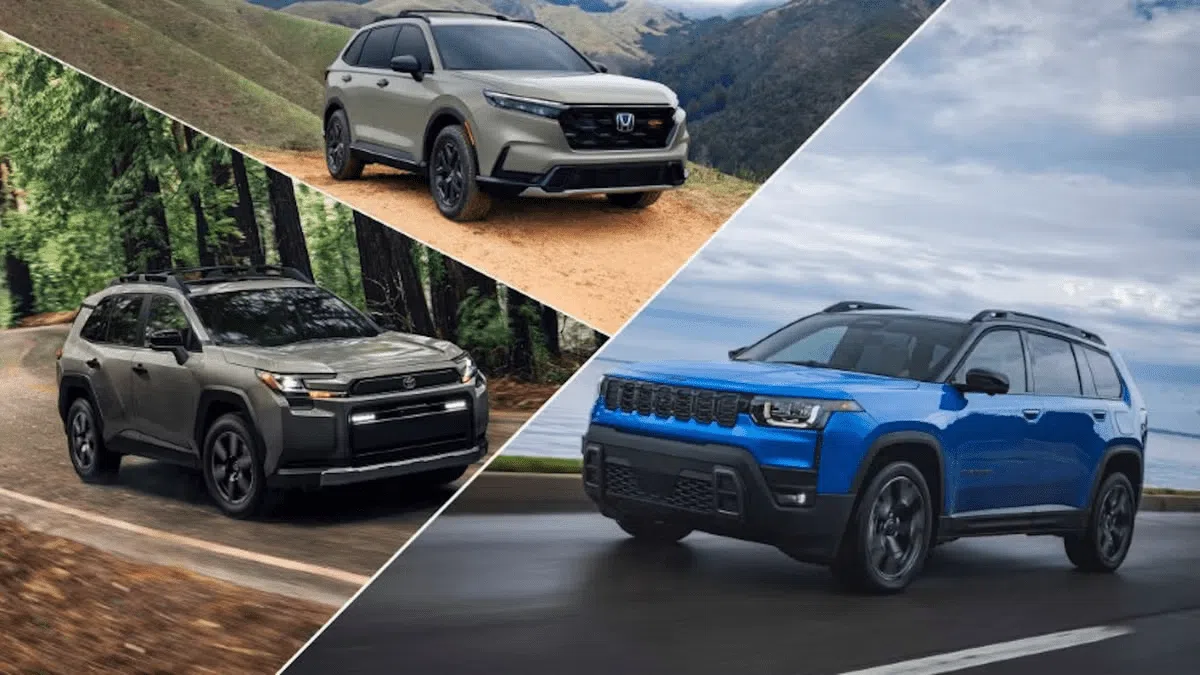 The 2026 Jeep Cherokee, Honda CR-V, And Toyota RAV4 Are Compared In Terms Of Their Specs