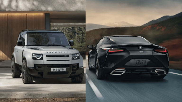 The 2026 Models Of The Land Rover Defender 90 And The Lexus LC500 Are Each Exclusively Equipped With A V-8 Engine