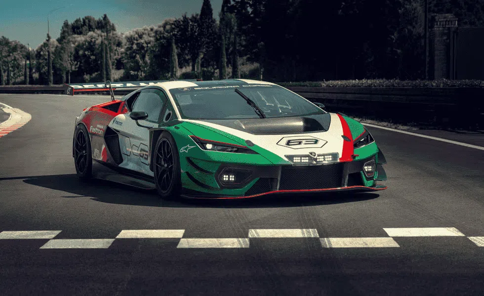 The Lamborghini Temerario GT3 Walks Out Of Hiding And Looks Like It's Ready To Race.