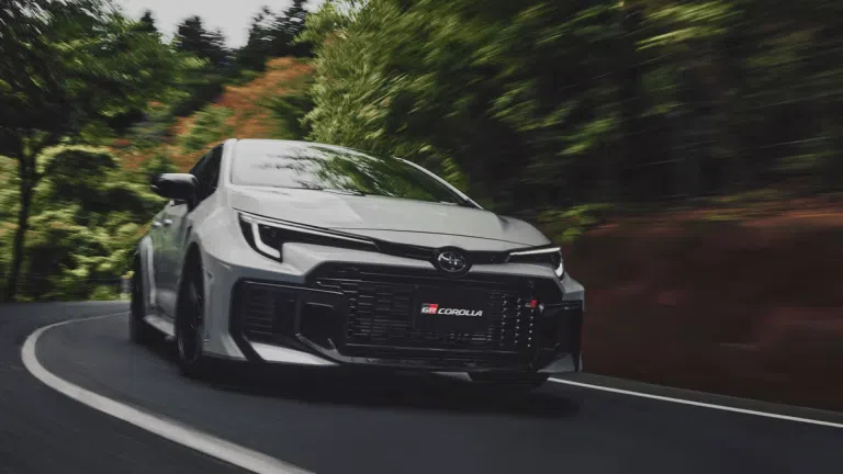 The Speakers In The Toyota GR Corolla Are Playing An Artificial Engine Note Right Now