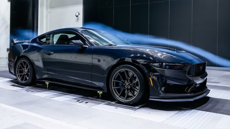 The secret weapon of the Ford Mustang Dark Horse is a 200 mph wind tunnel