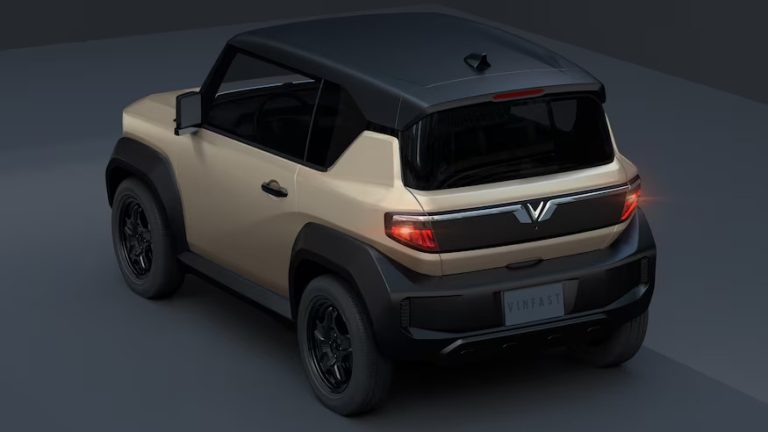 A visual comparison can be made between the 2024 WinFast VF3 and the adorable but unlawful Suzuki Jimny