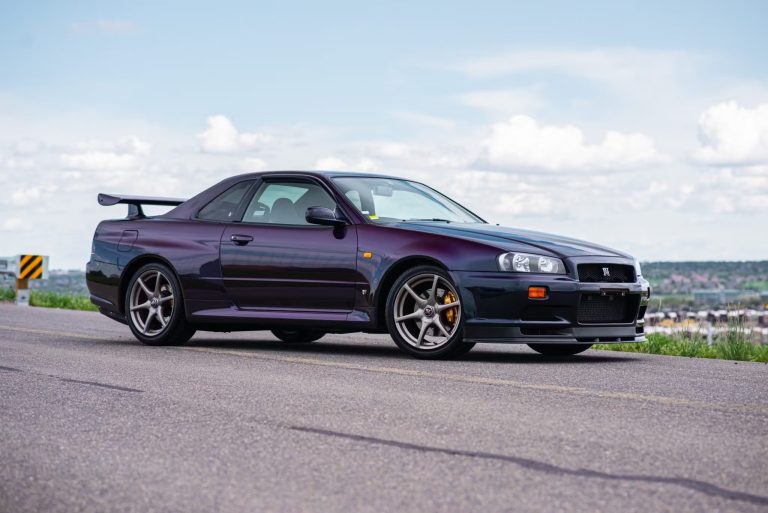 You can still buy the famous R34 Nissan Skyline GT-R V-Spec in the United States, but it will cost you