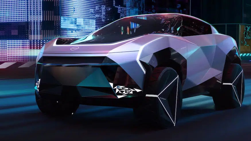 The Nissan Hyper Punk SUV Concept's low-poly design pushes cyberpunk to its limits