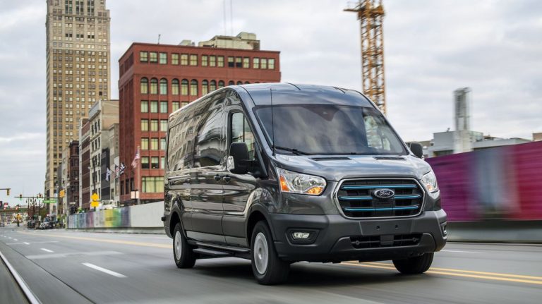 The 2024 Ford E-Transit has a longer range and charges faster