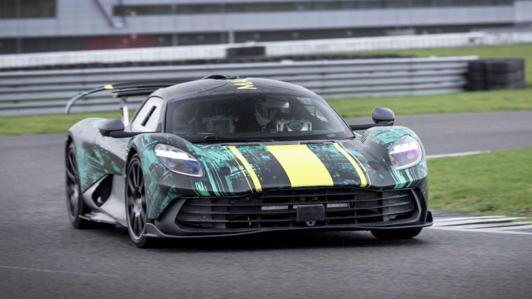 The Aston Martin Valhalla tried it out in all its 998-HP hybrid glory