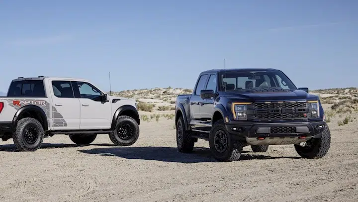 Why is the Ford F-150 Raptor R’s suspension less flexible than the Ram 1500 TRX’s?