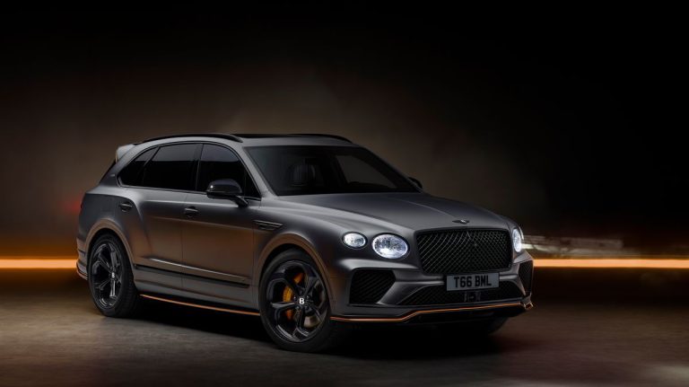 The Bentley Bentayga Black Edition is the first car in 105 years to have a black logo on it