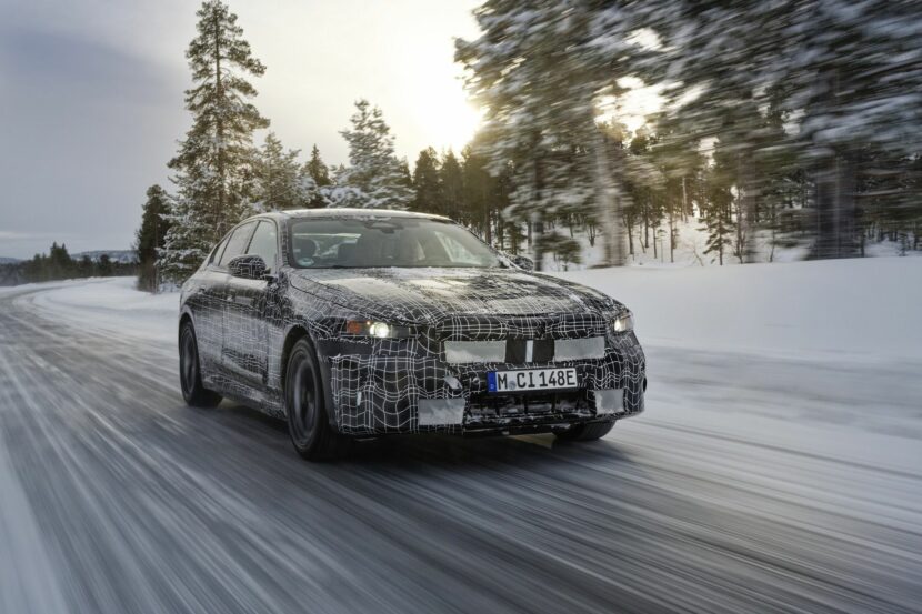 The car that will replace the Tesla X3 was seen being tried in the snow
