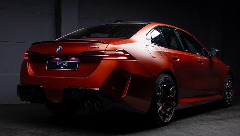 The first BMW M5 in North America will be the Very, Very Orange 2025 model