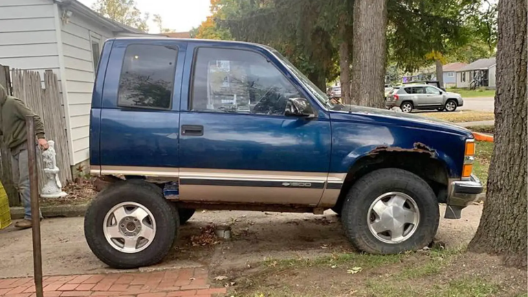 An odd-cut Chevrolet 1500 could take you to the hospital