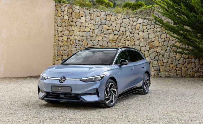 VW Shows Off the Stylish ID.7 Tourer Electric Wagon