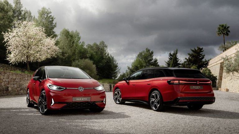 VW shows off the 335-HP ID.7 GTX Wagon and the 322-HP ID.3 GTX EV Hot Hatch