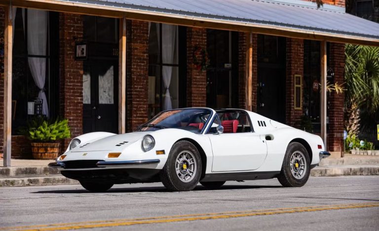 A 1973 Dino 246 GTS That Won The Cannonball Run Is Up For Sale Today