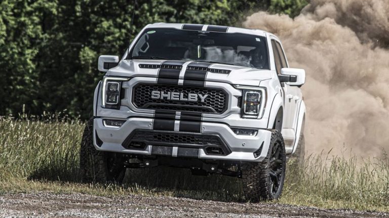 The 2023 Ford F-150 Shelby Centennial is a powerful car. It has 800 All-American Horsepower