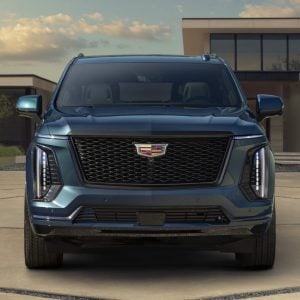 2026 Cadillac Escalade ESV Platinum Sport in Midnight Sky Metallic, long-wheelbase luxury SUV