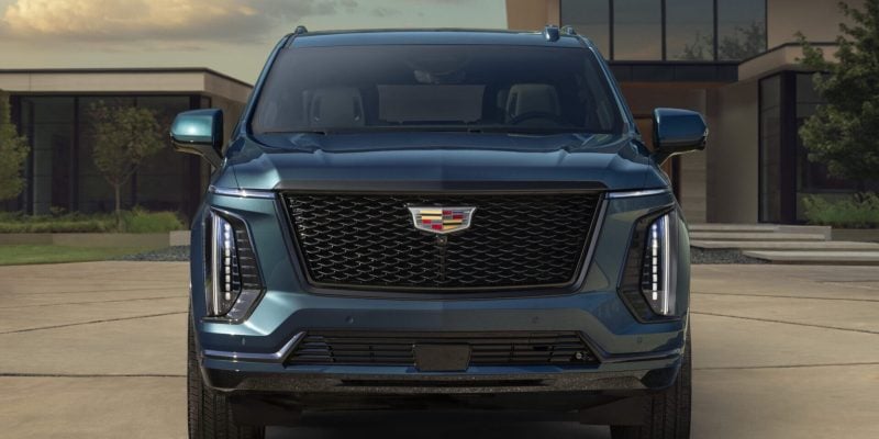 2026 Cadillac Escalade ESV Platinum Sport in Midnight Sky Metallic, long-wheelbase luxury SUV